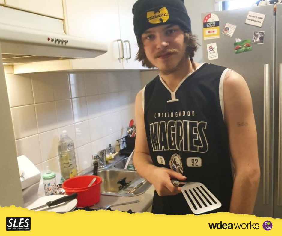 School Leavers Employment Supports (SLES), Encourages Teenager’s Passion For Cooking